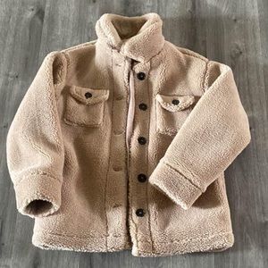 forever 21 fuzzy puffer teddy jacket